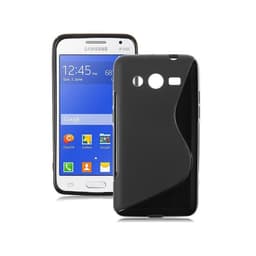 S-Line Silicone Cover til Samsung Galaxy Core 2 (SM-G355H) : farve - sort