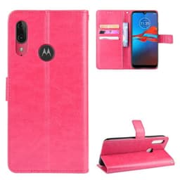 Lommebokdeksel 3-kort Motorola Moto E6 Plus (XT2025-2)  - Rosa