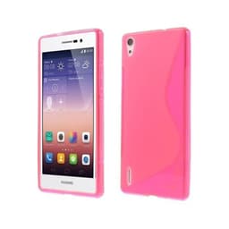S-Line Silicone Cover til Huawei Ascend P7 : farve - lyserød