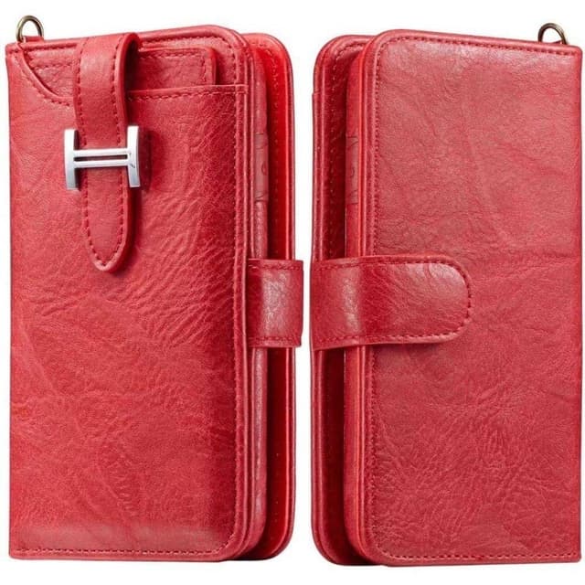 Multiplånbok 3i1 9-kort Samsung Galaxy S10 (SM-G973F)  - Röd