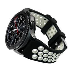 Sport rannekoru reikä Samsung Gear S3 mustavalkoinen