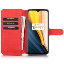 DG-Ming Wallet 3-kort til OnePlus 7  - rød