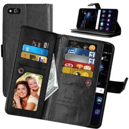 Dobbeltflip Flexi 9-kort Huawei P10 Lite (WAS-LX1)  - Svart
