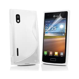 S-Line Silicone Cover til LG Optimus L5 (E610) : farve - hvid