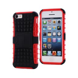 Stødfast Cover med stativ Apple iPhone 4 / 4S : farve - rød