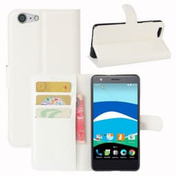 Lommebokdeksel 3-kort ZTE Blade V770  - Hvit