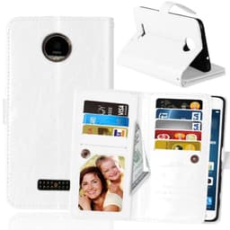 Dobbeltflip Flexi 9-kort Motorola Moto Z (XT1650)  - Hvit