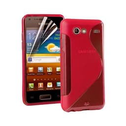 S-Line Silicone Cover til Samsung Galaxy S Advance (GT-i9070) : farve - rød