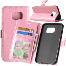 Lommebokdeksel 3-kort Samsung Galaxy S7 Edge (SM-G935F)  - lyserosa