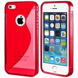 S Line silikon skal Apple iPhone 5, 5S, 5SE Röd