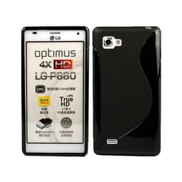 S-Line Silicone Cover til LG Optimus 4X HD (P880) : farve - sort