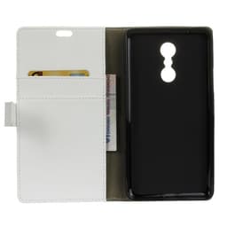 Lommebokdeksel 2-kort Lenovo K6 Note  - Hvit