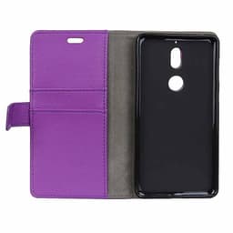 Lompakkokotelo 2-kortti Nokia 7 (TA-1041)  - violetti