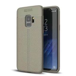 Lærmønstret silikondeksel Samsung Galaxy S9 (SM-G960F)  - Grå