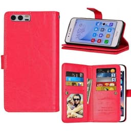 Lompakkotelo Flexi 9-kortti Huawei P10 Plus (VKY-L29)  - punainen