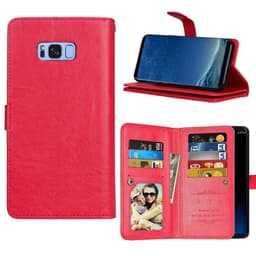 Lompakkotelo Flexi 9-kortti Samsung Galaxy S8 Plus (SM-G955F)  - punai