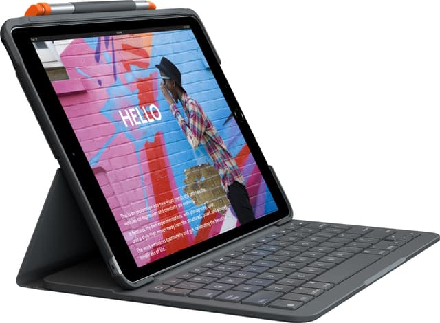Slim Folio tangentbordsfodral för iPad 9th gen.