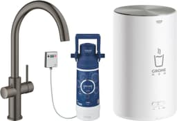Grohe Red II Duo C vandhane med kogende vand (hard graphite)
