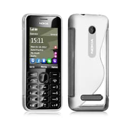 S Line silikon skal Nokia 206 (2060) Vit