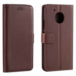 Lompakkokotelo 2-kortti Motorola Moto G5 (XT1670)  - ruskea