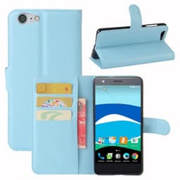 Lommebokdeksel 3-kort ZTE Blade V770  - Lyse blå