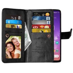 Dubbelflip Flexi 9-kort Motorola One Vision (XT1970)  - Svart