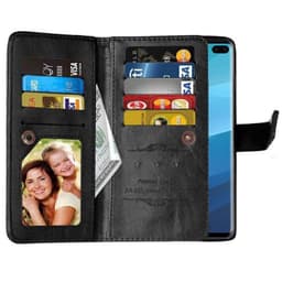 Dobbelt Flip Flexi 9-kort Samsung Galaxy S10 Plus (SM-G975F)  - sort