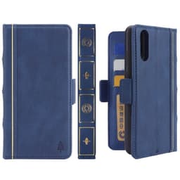 Retro kirja lompakko 2i1 Huawei P20 (EML-L29)  - sininen