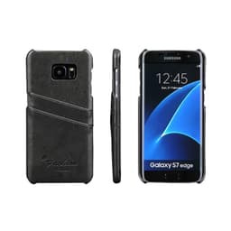 Retro Cover 2-kort Samsung Galaxy S7 Edge (SM-G935F) : farve - Mørkegrå
