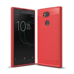 Børstet silikondeksel Sony Xperia L2 (H3311)  - RØD