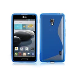 S-Line Silicone Cover til cover LG Optimus F6 (D500) : farve - blå