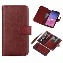 Dobbelt Wallet 2i1 Samsung Galaxy S10 Plus (SM-G975F)  - brun