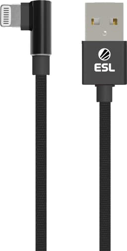 ESL USB till Lightning gamingkabel 2 m (svart)