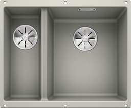 Blanco Subline 340/160-U kjøkkenvask, stor kum høyre (perlegrå)