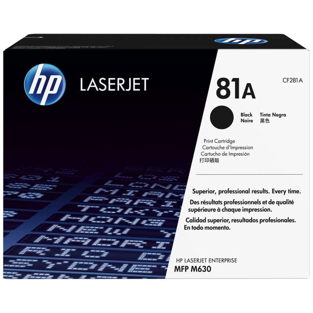 HP blekkpatron 81A Original Laser Jet Sort