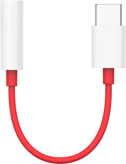 OnePlus Type-C til 3,5 mm adapter (rød/hvit)