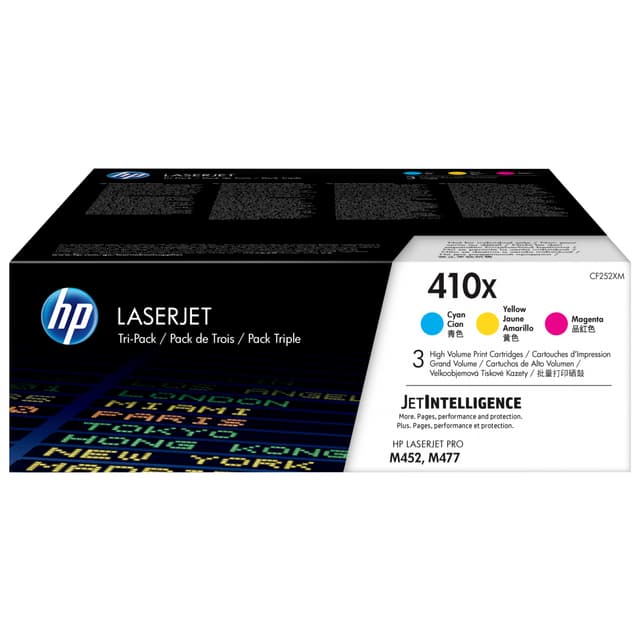 HP tonerpatron 410X Høy ytelse LaserJet Cyan Magenta Gul