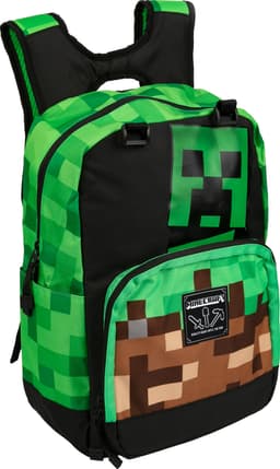 Minecraft Creepy Creeper reppu (vihreä)