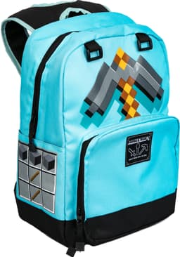 Minecraft Creepy Diamond Pickaxe ryggsäck (blå)