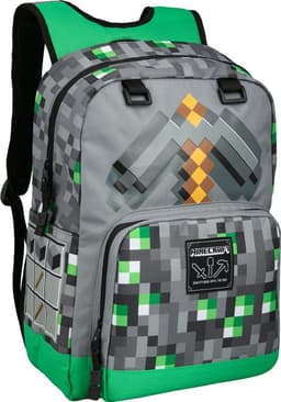 Minecraft Emerald Survivalist reppu (harmaa)