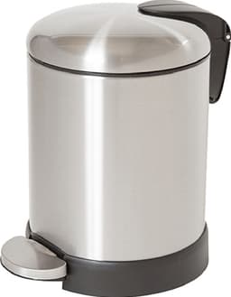 Edward Dome Top 3L sopbehållare med pedal (borstat stål)