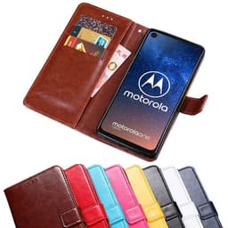 Lommebokdeksel 3-kort Motorola One Vision (XT1970)  - Svart