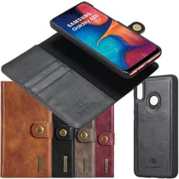 Lompakkokotelo DG-Ming 2i1 Samsung Galaxy A30 (SM-A305F)  - ruskea