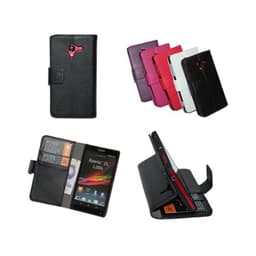 Lompakkokotelo 2-kortti Sony Xperia ZL (c6503)  - pinkki