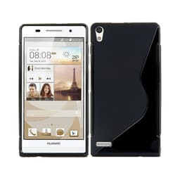S-Line Silicone Cover til Huawei Ascend P6 (P6-U06) : farve - sort