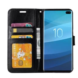 Lompakkokotelo 3-kortti Samsung Galaxy S10 Plus (SM-G975F)  - musta