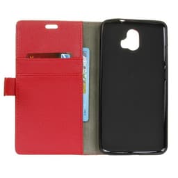 Lommebokdeksel 2-kort ZTE Blade V8 Pro  - RØD