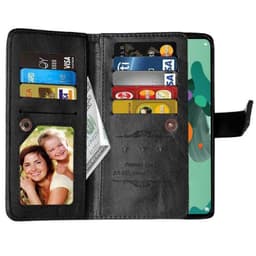 Dobbeltflip Flexi 9-kort Huawei Mate 30 Lite (SPL-L29)  - Svart