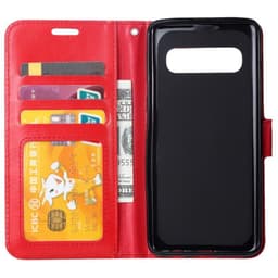 Wallet 3-kort til Samsung Galaxy S10 Plus (SM-G975F)  - rød