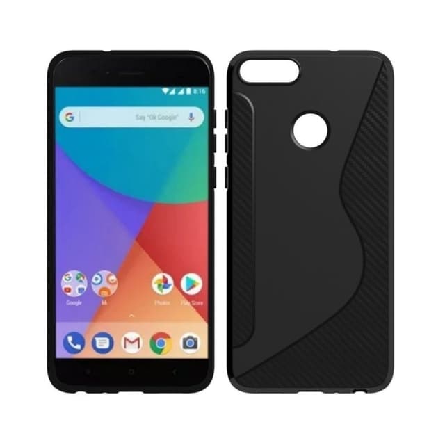S-Line Silicone Cover til Xiaomi Mi A1  - sort